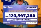 Kwa Dau La TZS 700 tu Maulid Hakika Ashinda Milioni 120 Kupitia Mchezo wa Maverick wa SportPesa Kasino